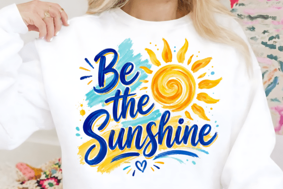 Be the Sunshine PNG: A Bright Positive Design for Creative Projects