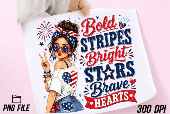 Bold Stripes Bright Stars Brave Hearts: A Design Asset for Patriotic Projects