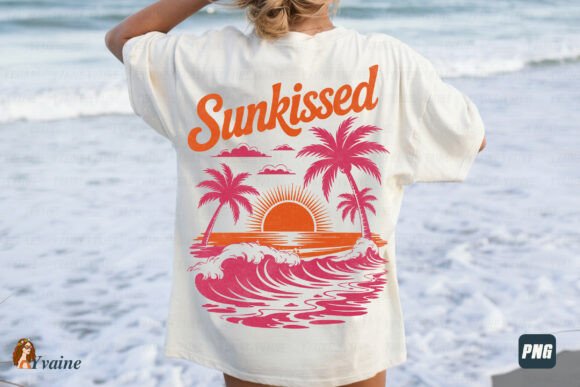 Capture the Golden Hour: Using the Sunkissed Retro Beach Sunset PNG