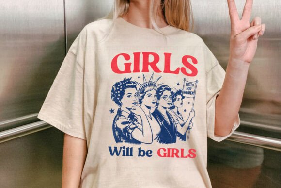 Celebrate Equality with the 4th of July Girls Will Be Girls PNG
