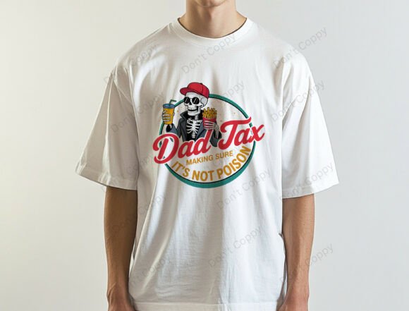 Dad Tax Skeleton PNG: Funny Dad Humor for Projects