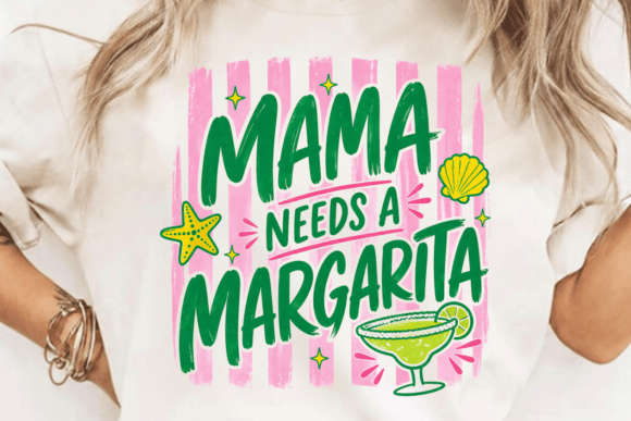 Funny Mama Margarita PNG Design: A Tropical Escape in a File