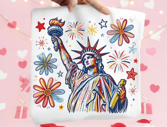 Modern Patriotism: Styling with a Statue of Liberty PNG