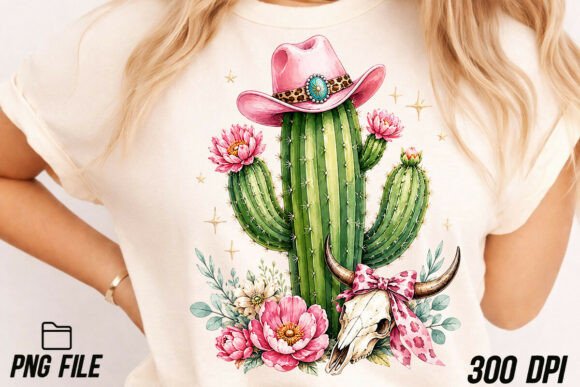 The Preppy Western Hand Painted Cactus PNG: Your New Secret Weapon for Authentic Branding